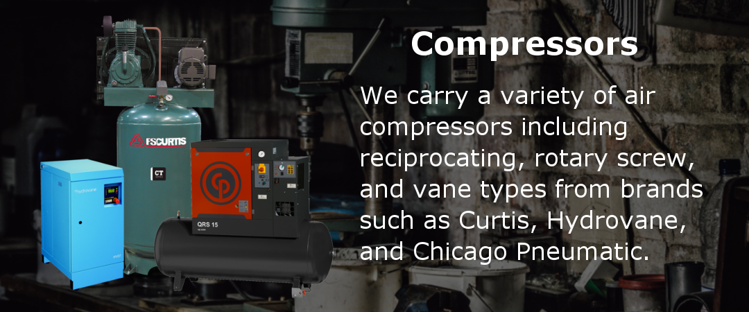 We offer a variety of compressor brands for sale.